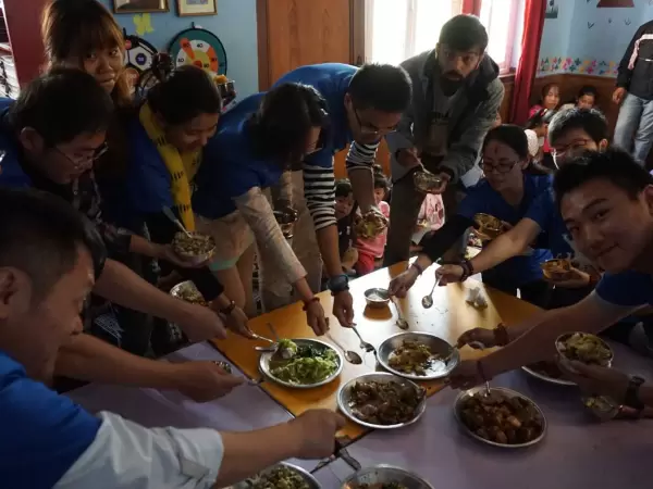 Dalbhat at homestay in nepal