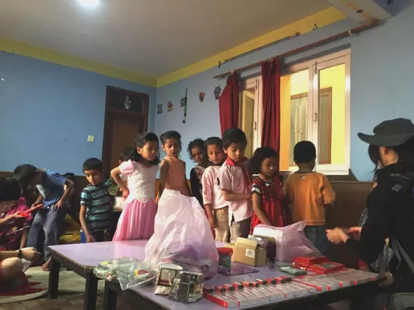 Donating stationary to orphan kids